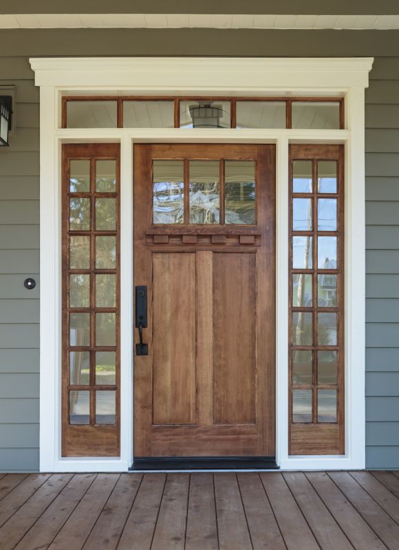Front Door with Side Windows